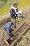 The study of the male burial of Atyr-Mayite I in the Verkhoyansky region on the Sartang river, 2010